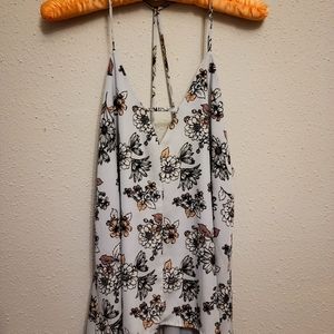 Blue rain strappy top